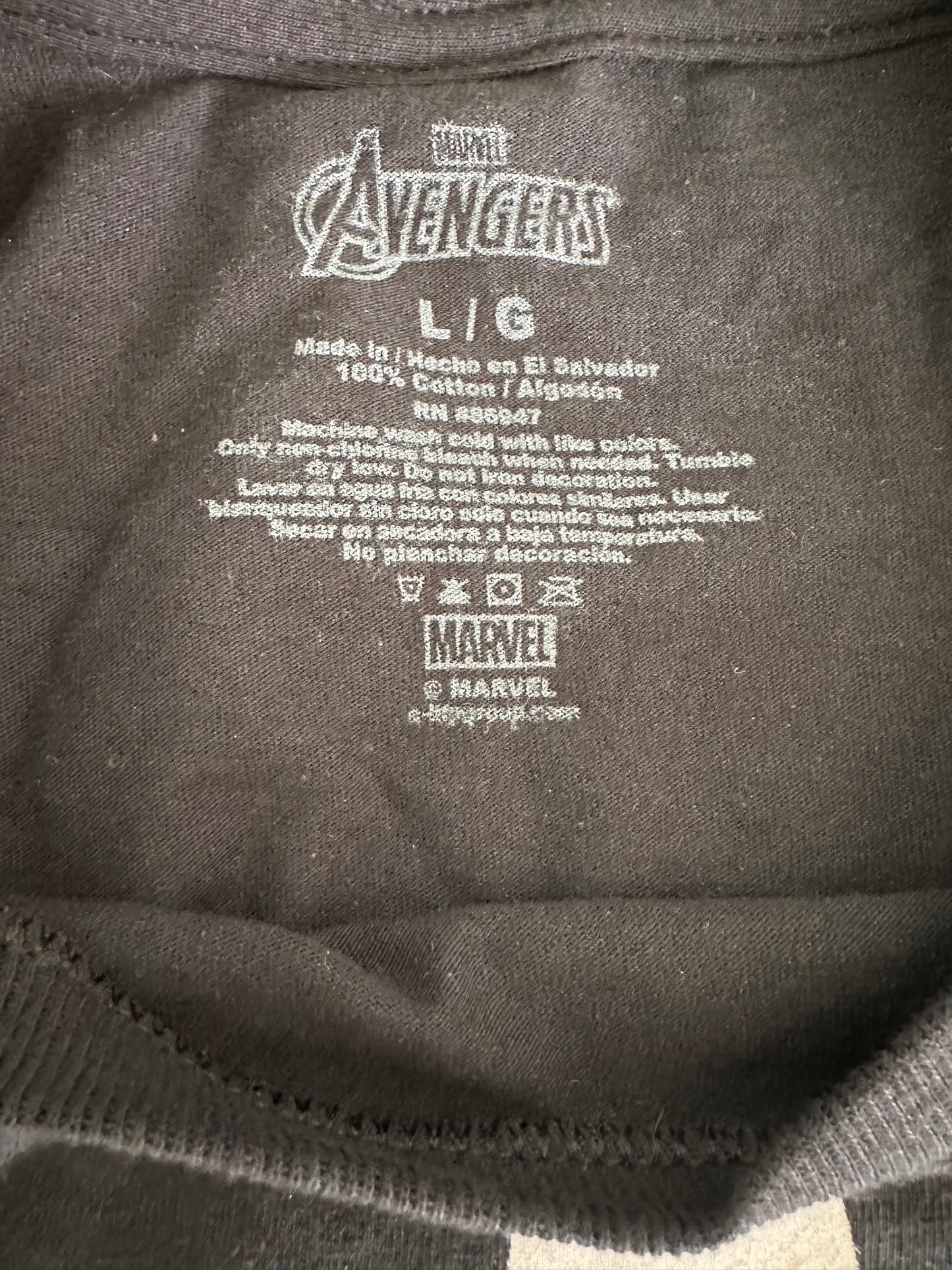 Black Panther Graphic T-Shirt Avengers Marvel Men's Large