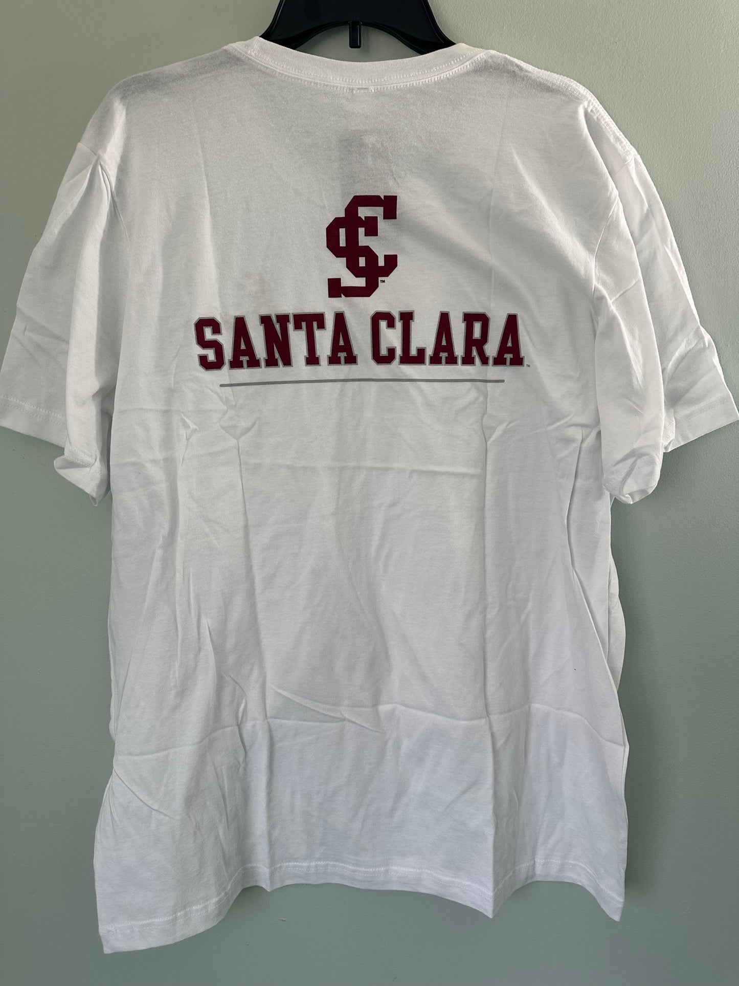 Santa Clara Broncos Left Chest Icon 2 Two-Sided T-Shirt Men's