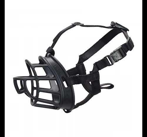Baskerville Ultra Black Muzzle for Dogs, Size 4 Medium Dogs