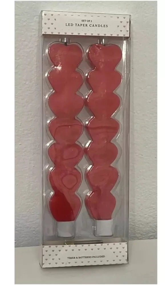 Cupcakes and Cashmere Set of Two LED Taper Candles