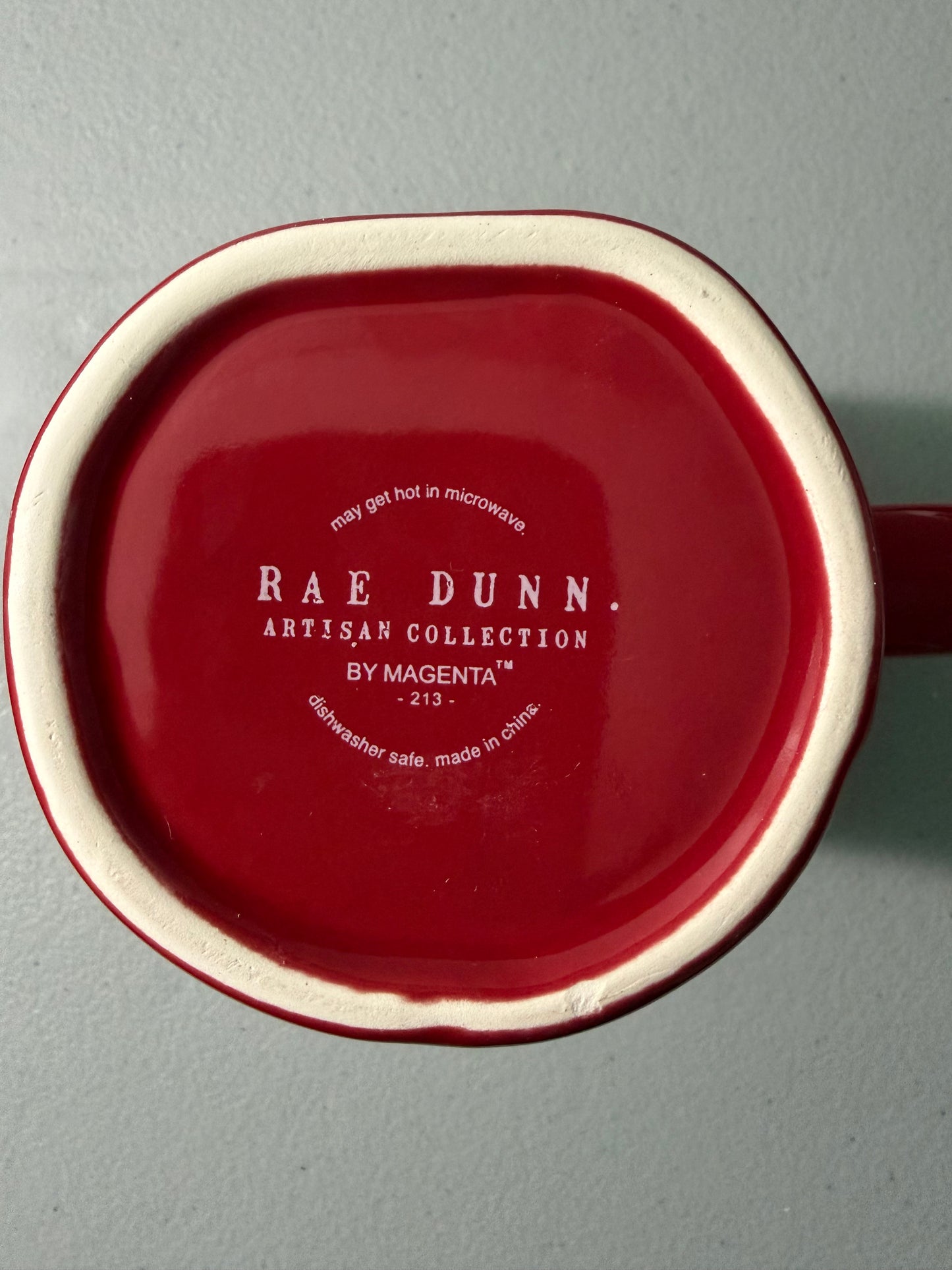 Rae Dunn I Love Coffee Red Coffee, Tea Mug Farmhouse Style