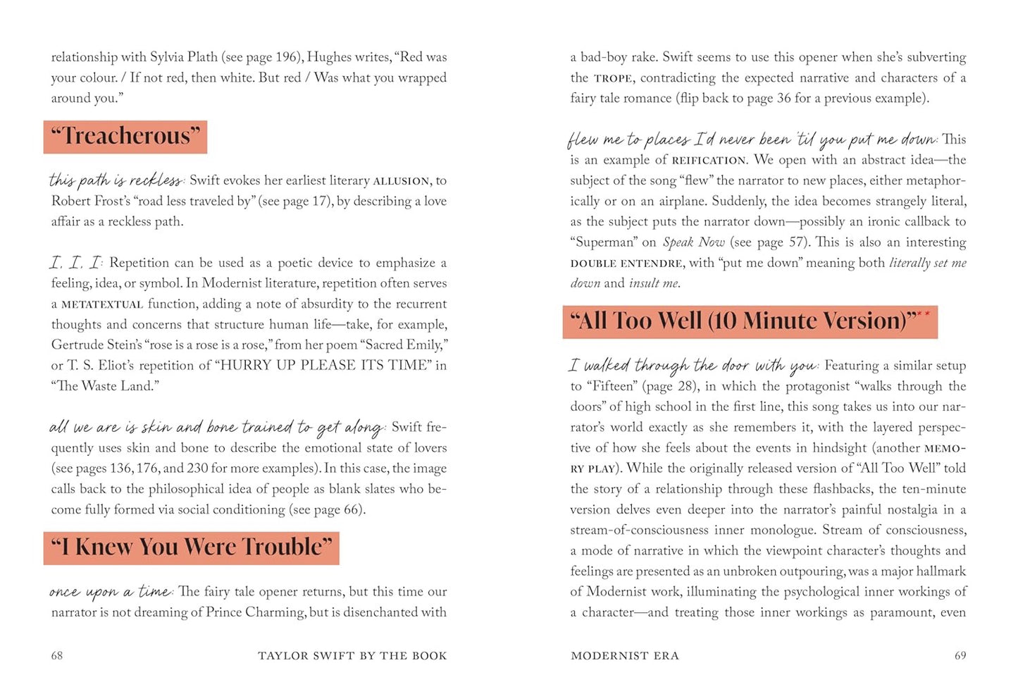 Taylor Swift By The Book: The Literature Behind the Lyrics-Hardcover