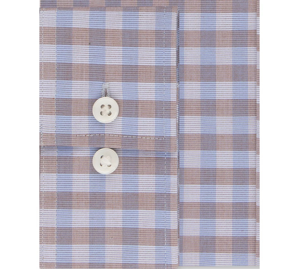 Michael Kors Men's Regular Fit Air Soft Stretch Check Dress Shirt