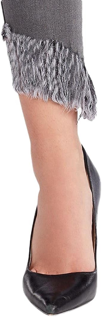 William Rast Stretch Perfect Skinny Jean Ankle Gray Frayed Women's -32