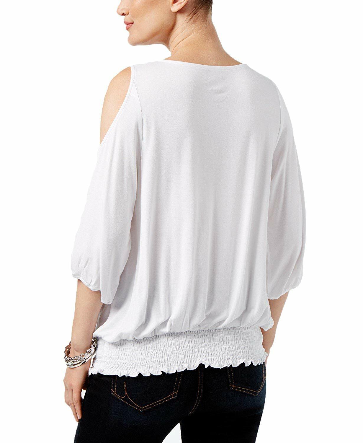 INC International Concepts Jewel-Studded Cold-Shoulder Top Tunic
