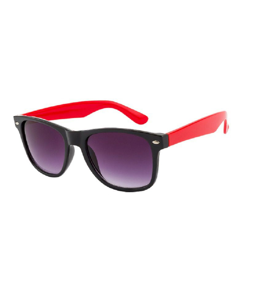 Ochila Two-Tone Wayfarer Sunglasses UV400 Protection Set Red Temples