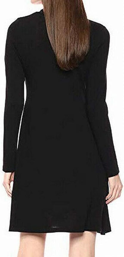 Karen Kane Turtleneck Sweater Dress Long Sleeve Black - Medium