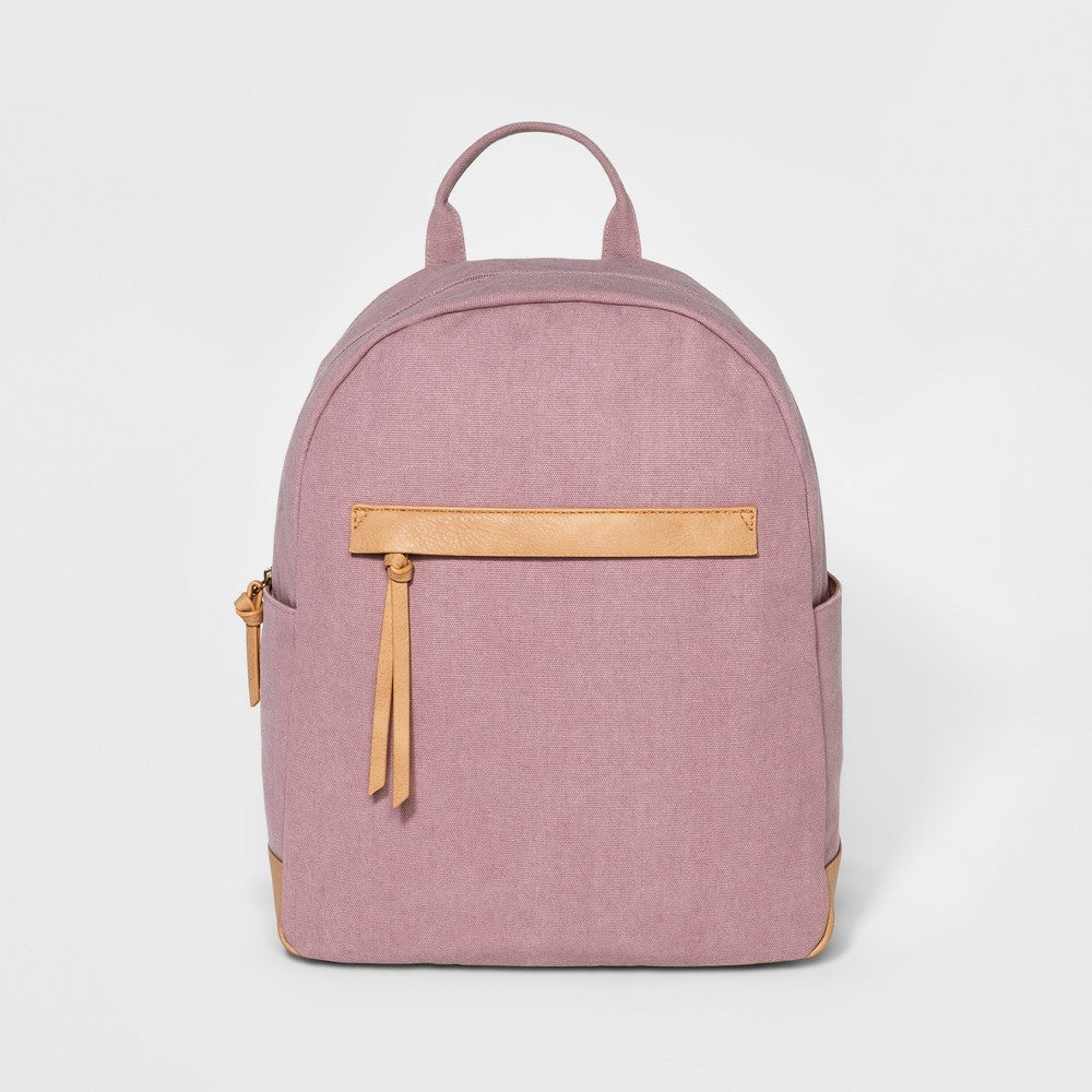 Universal Thread Dome Pink Backpack Front Zip Pocket With a Tassel