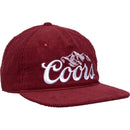 Coors Banquet Classic Logo Beer Red Corduroy Snapback Cap