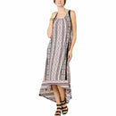 Style & Co Pink, White & Black Aztec Print Maxi Dress