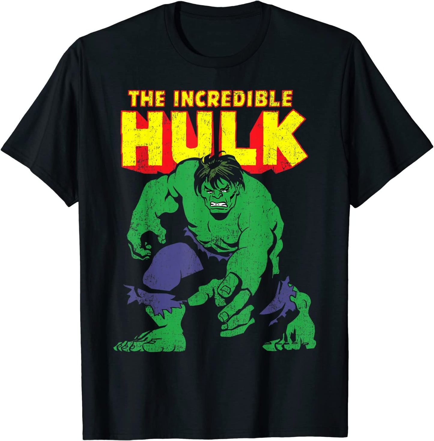 The Incredible Hulk Graphic T-Shirt Small. Marvel Men's Comic Collection