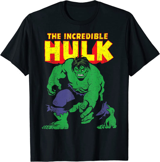 The Incredible Hulk Graphic T-Shirt Small. Marvel Men's Comic Collection