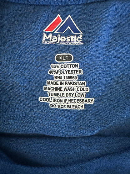 Men's Majestic Golden State Warriors Distressed Logo T-Shirt