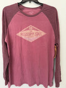 NCAA Mississippi State BullDogs Ring Spun Long Sleeve Raglan Tee