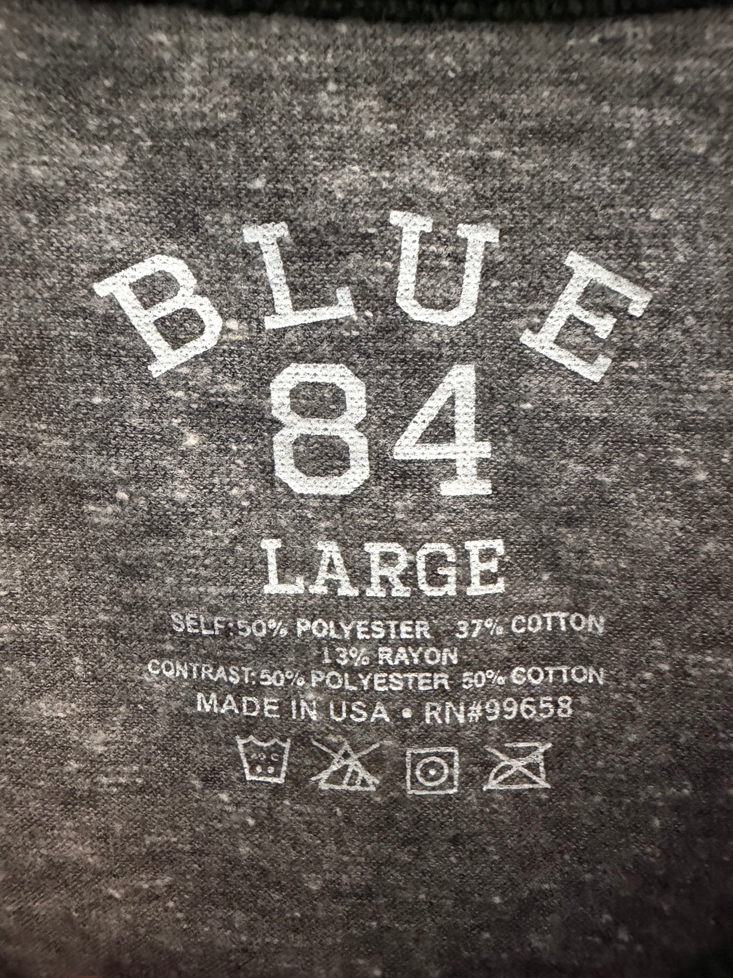 Miami Hurricanes Heather Gray Retro Fun Blue 84 Men's T-Shirt