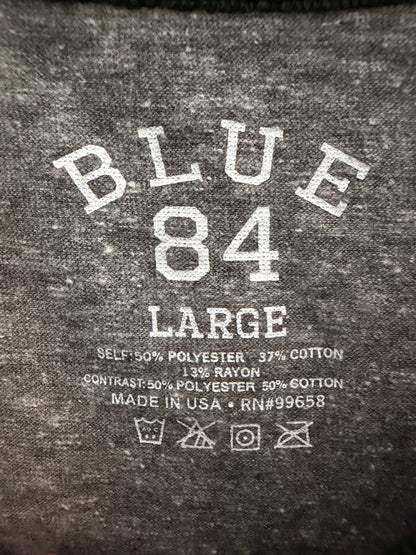 Miami Hurricanes Heather Gray Retro Fun Blue 84 Men's T-Shirt