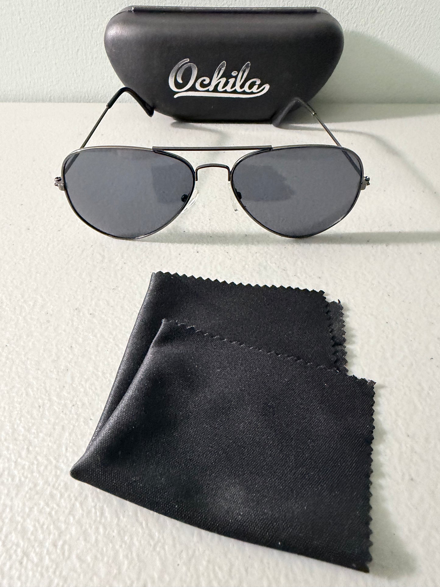 Unisex Pilot Sunglasses Aviator UV400 Mirrored Gray Lens Metal Frame