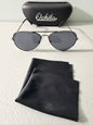 Unisex Pilot Sunglasses Aviator UV400 Mirrored Gray Lens Metal Frame