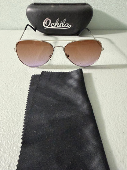 Aviator Pilot-Style Sunglasses Gradient For Men and Women Alloy Metal