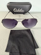 Unisex Pilot Sunglasses Aviator UV400 Mirrored Purple Lens Metal Frame