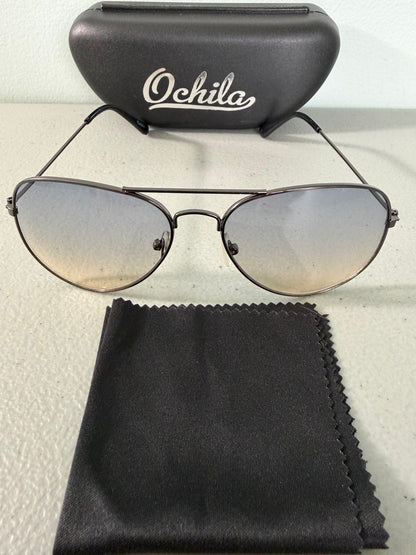 Aviator Pilot-Style Sunglasses Gradient For Men and Women Alloy Metal