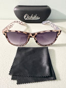 Wayfarer-Style Sunglasses Gradient for Women Animal Print Acetate
