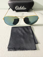 Ochila Aviator Sunglasses Gold Frame Green Mirror Lens UV400