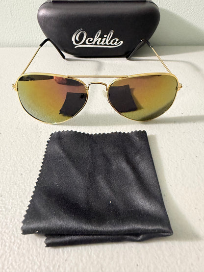 Aviator Pilot-Style Sunglasses Gradient For Men and Women Alloy Metal