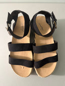 Universal Thread Women's Open Toe Annie Platform Wedge Slide Sandals