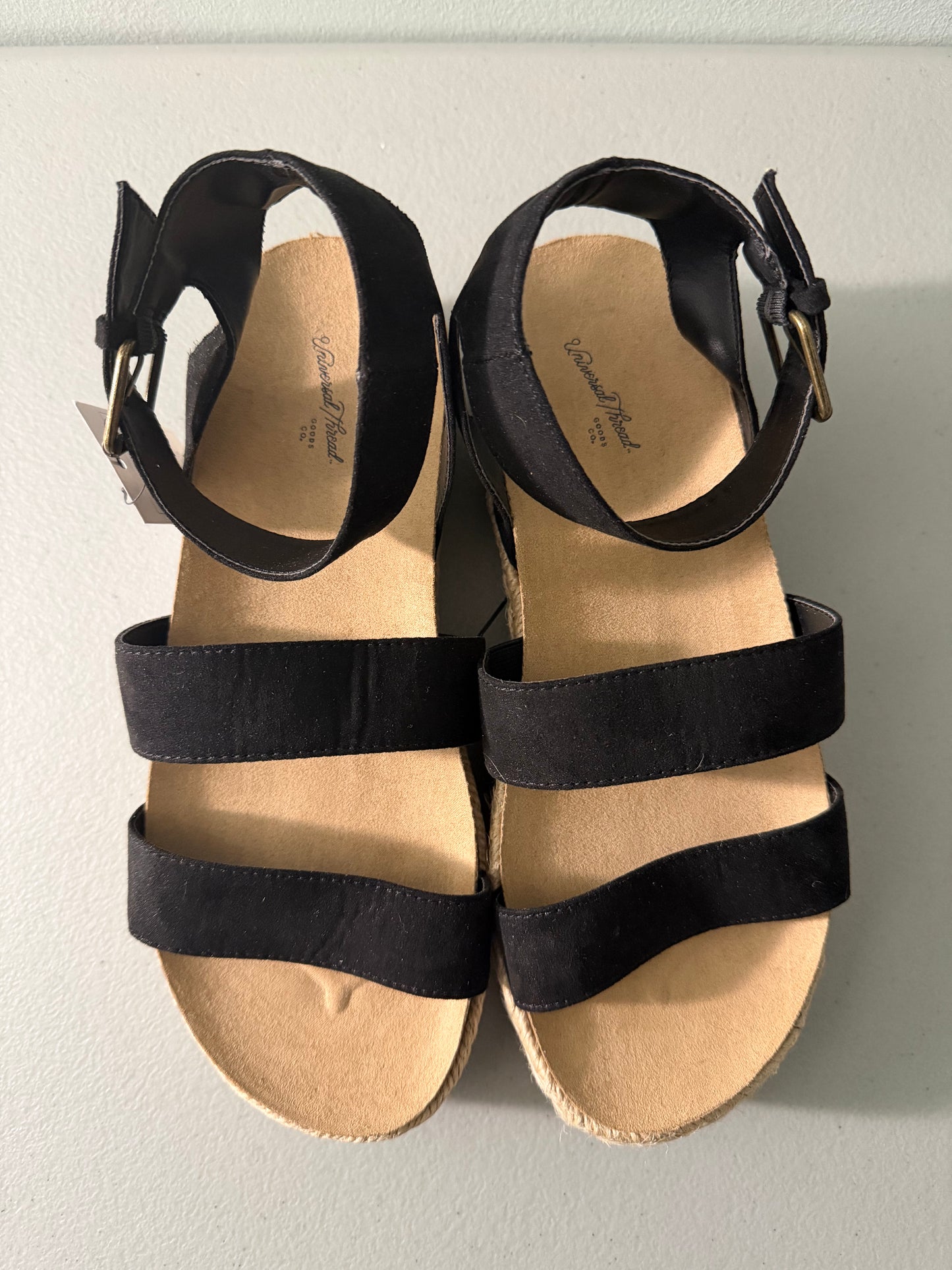 Universal Thread Women's Open Toe Annie Platform Wedge Slide Sandals