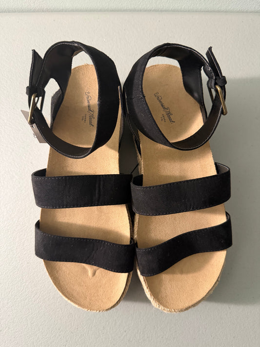 Universal Thread Women's Open Toe Annie Platform Wedge Slide Sandals