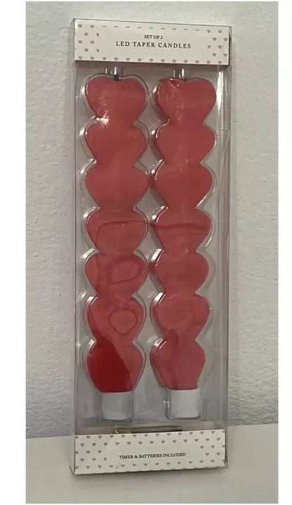 Cupcakes and Cashmere Set of Two LED Taper Candles