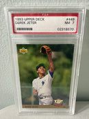 1993 Upper Deck DEREK JETER Top Prospect RC Rookie #449 PSA NM 7 HOF
