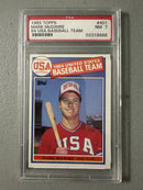 Mark McGwire 1985 Topps USA #401 Rookie Baseball Trading Card PSA 7 NM