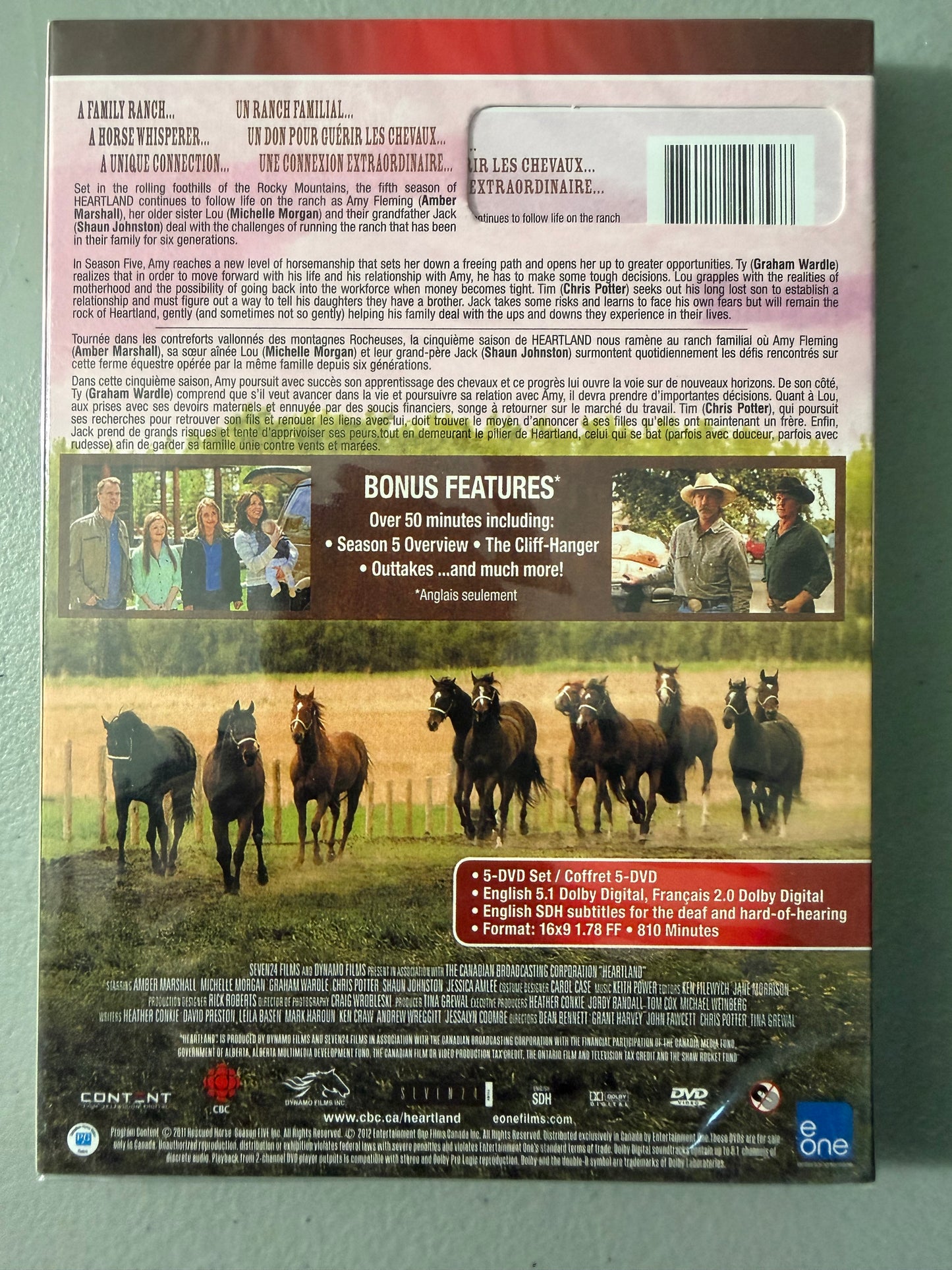 Heartland The Complete Fifth Season -5 Season DVD /New Sealed