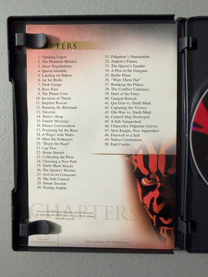 Star Wars The Phantom Menace Episode I DVD 2-Disc Set / Preowned