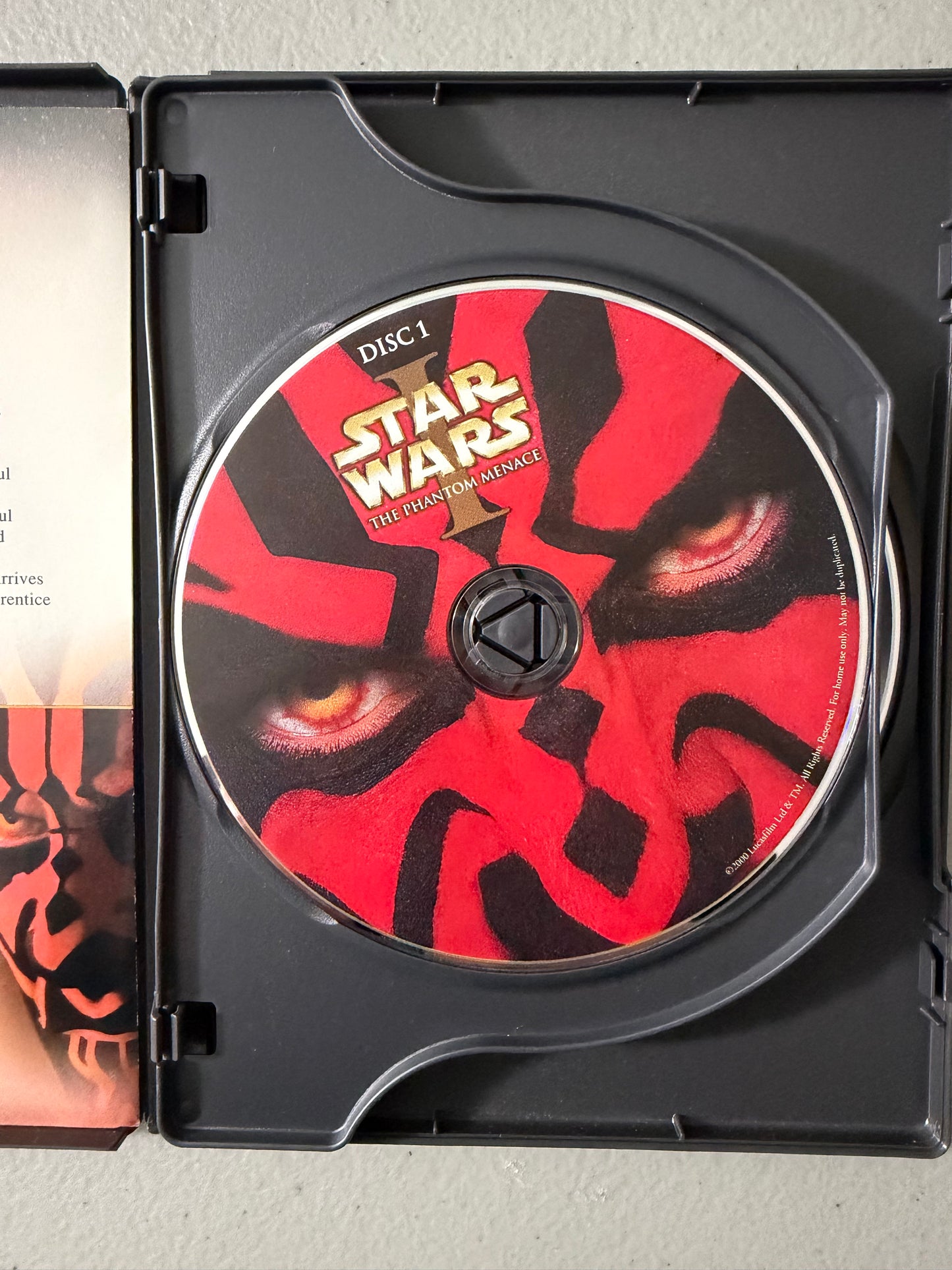 Star Wars The Phantom Menace Episode I DVD 2-Disc Set / Preowned