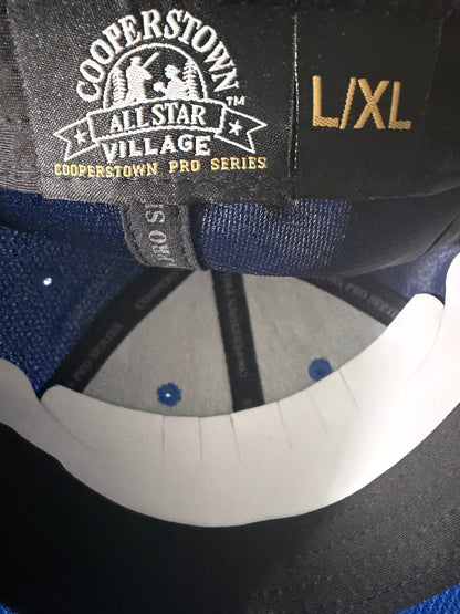 Blue Cooperstown Pro Series All Star Village Baseball Hat Cap