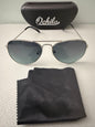 Unisex Pilot Sunglasses Aviator UV400 Mirrored Gray Lens Silver Frame