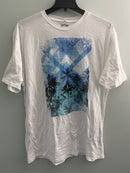 Apt 9 Men's White Graphic Tee Crew Neck Palm Trees Size XXL