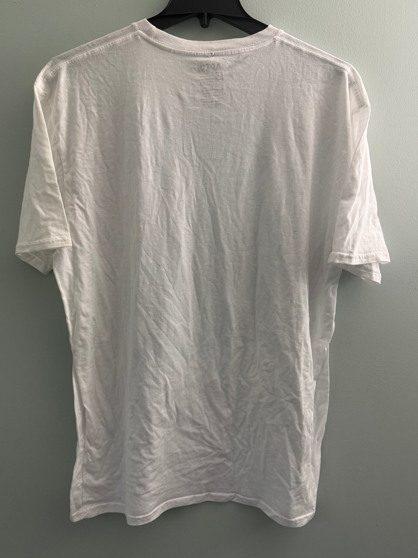 Apt 9 Men's White Graphic Tee Crew Neck Palm Trees Size XXL