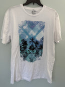 Apt. 9 Men's Tropical Palm Tree Graphic Tee- White  (Size XL) -  New!