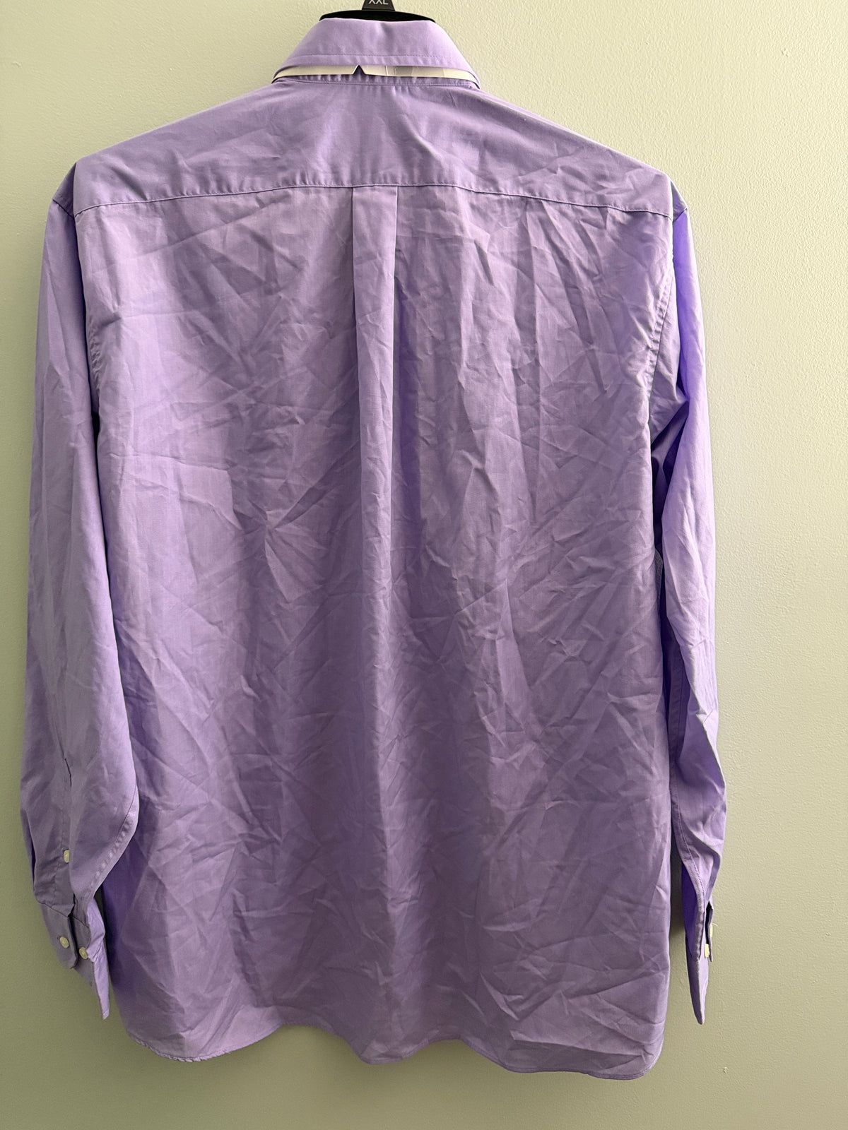 Club Room Dress Shirt Long Sleeve Regular Fit Purple Lavender 17.5