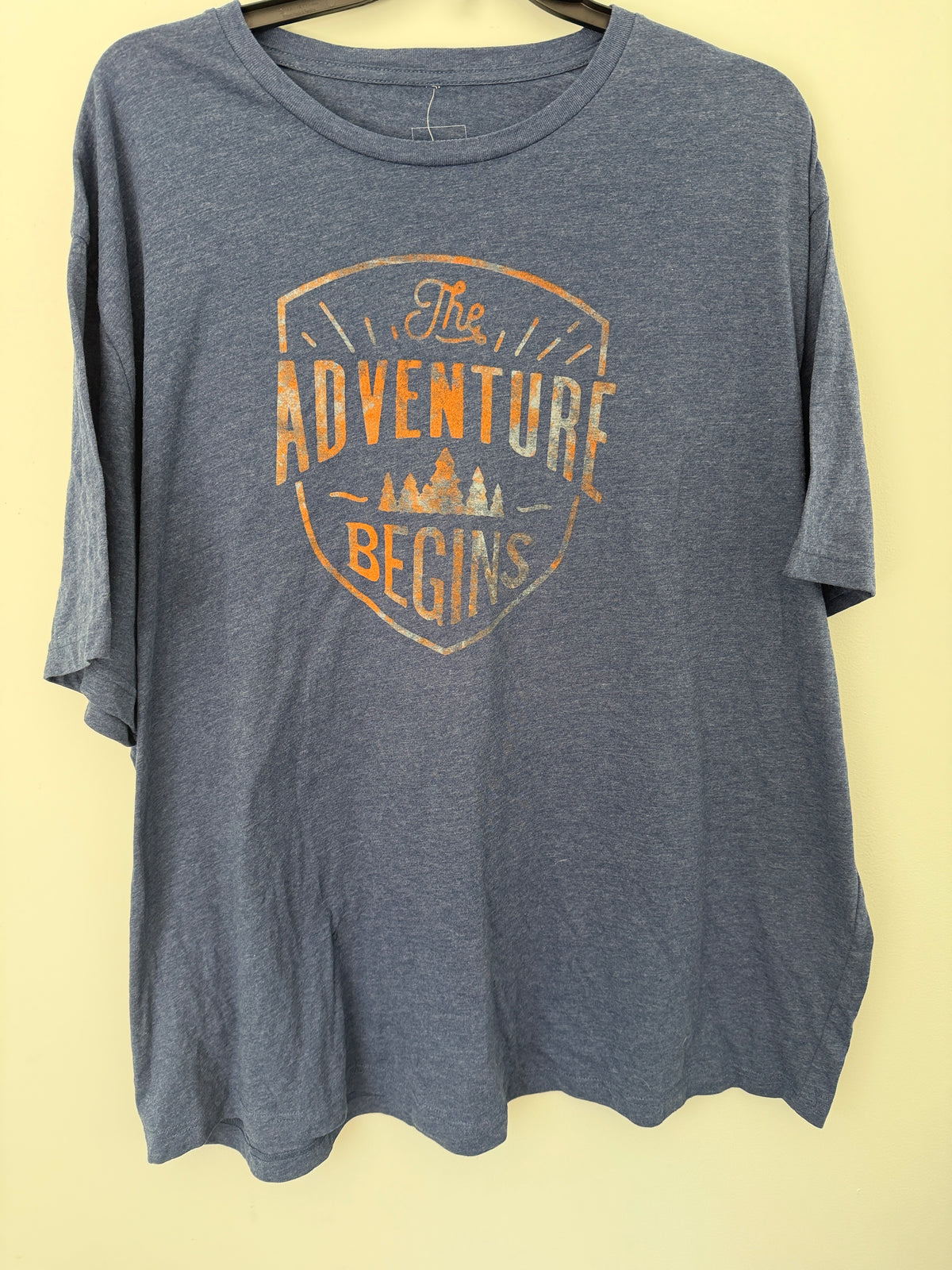 The Adventure Begins Blue Tee Men's Sonoma for Life 3XB
