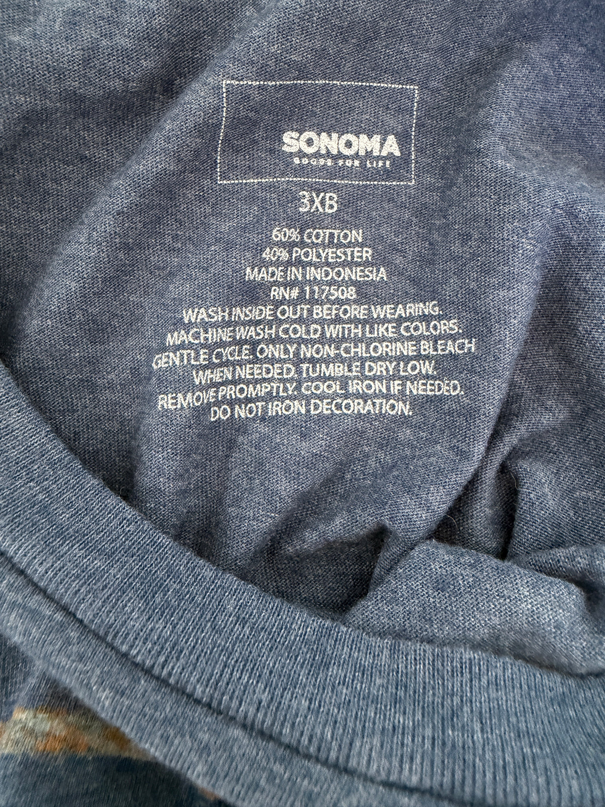 The Adventure Begins Blue Tee Men's Sonoma for Life 3XB
