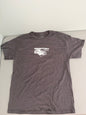 Front View of CVLA Nightfall NRX men's JDM car graphic t-shirt in gray size Large