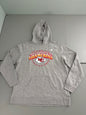 Brand new gray Men's Kansas City Chiefs Super Bowl LVIII Champions pullover hoodie sweatshirt with front kangaroo pockets