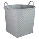 Woven Plastic Floor Basket, Decorative Basket Gray -Pillowfort