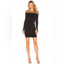 Bailey 44 Full House Illusion Yoke Sweater Dress Black- Medium