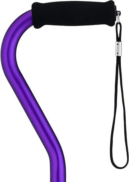 Nova Walking Cane With Offset Handle Lightweight Walking Stick Purple